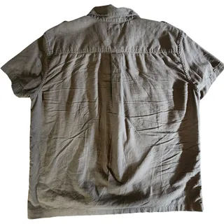 Photo of Mens Mutual Weave Short Sleeve Button Up Shirt Surplus Military Safari Green XL