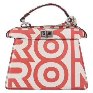 Photo of Fendi Leather Mini Peek A Boo Handbag White