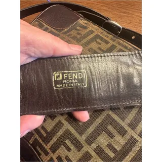 Photo of Vintage Fendi Roma Zucca FF Monogram Camera Shoulder Crossbody Bag Vintage COA