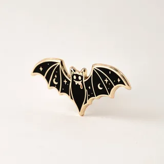 Photo of Vampire Bat Hard Enamel Lapel Pin – Gothic & Halloween