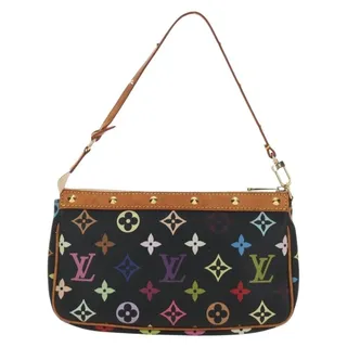 Photo of Louis Vuitton Monogram Multicolor Pochette Accessoires Accessory Pouch Black