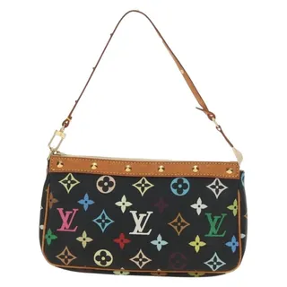 Photo of Louis Vuitton Monogram Multicolor Pochette Accessoires Accessory Pouch Black