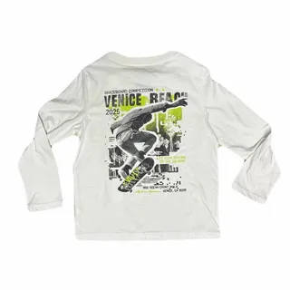 Photo of Cat & Jack Boys' Long Sleeve 'Venice Beach' Graphic T-Shirt Size 8