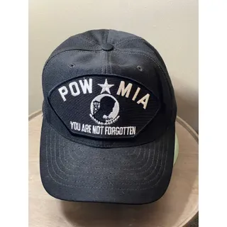 Photo of POW MIA You Are Not Forgotten Black Snapback Hat Cap Green Underbrim