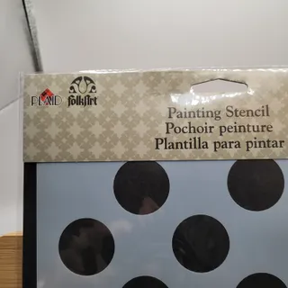 Photo of Laser Cut Stencil 4375 Circles Folk Art 10” X 8.5”