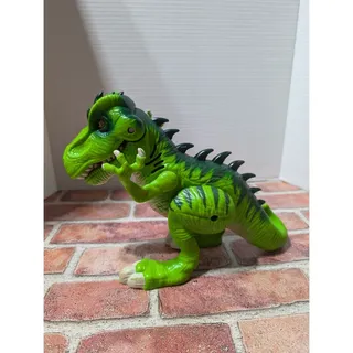 Photo of Playskool Heroes Hasbro JURASSIC WORLD JW Green T-Rex Dinosaur Figure WORKS!