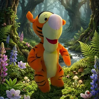 Photo of Vintage 1994 Disney Winnie the Pooh Tigger Velour Plush Mattel 12"