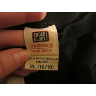Photo of Faded Glory Flare Black Women Knee Length Skirts Xl 16/18