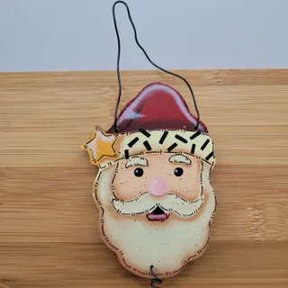 Photo of Santa Stop Here wooden Santa Claus wall door hanging