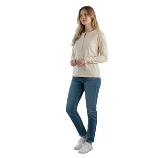 Photo of Universal thread Women’s Long Sleeve Top With 6 Buttons On it Size X-Large