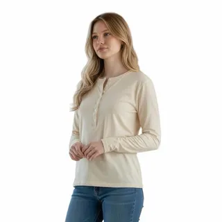 Photo of Universal thread Women’s Long Sleeve Top With 6 Buttons On it Size X-Large