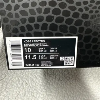 Photo of NIKE KOBE 1 PROTRO “City of Champions” Blue Summit White IM0541-400 Men Size 10