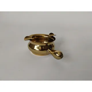 Photo of Vintage Solid Brass Kettle Cauldron Style Ashtray