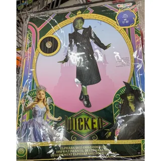 Photo of Wicked Halloween Costume Girls Size M 7-8 Elphaba Shiz Uniform NIP