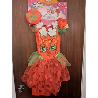 Photo of Shopkins Strawberry Kiss Halloween Costume Girls Size S 4-6X