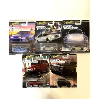 Photo of 2024 Hot Wheels Premium FAST & FURIOUS Complete Set Mercedes Integra Porsche New