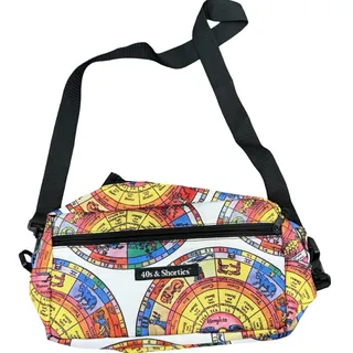Photo of 40s & Shorties White Zodiac Astrology Yellow Blue Side Hip Belt Bag Fanny Pack