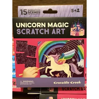 Photo of Crocodile Creek Scratch Art Case of 12 Unicorn Summer Fun 4th of July NEW
