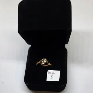 Photo of VTG Park Lane Size 8 "Finesse" Ring  Crystal Retired in Black Velvet Box NOS NEW
