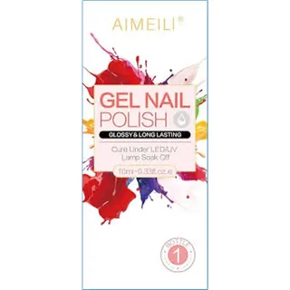 Photo of AIMEILI Hema Free Gel Nail Polish Nude Pink Glitter Gel Polish Neutral Color 041 10ml