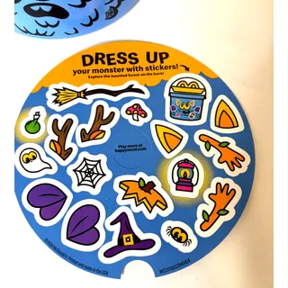 Photo of NEW! 2024 MCDONALD'S MCDONALDS HAPPY MEAL BLUE BOO BUCKET w STICKERS