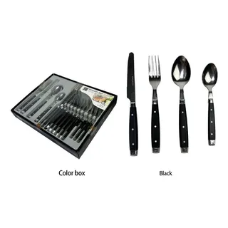 Photo of 16 Cutlery Set Black Color New
