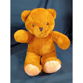 Photo of 1980s California Stuffed Toys BRADY BEAR 15" Plush Brown Teddy Vintage Animal