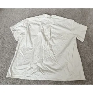 Photo of Original Use Men’s L Cream Utility Shirt Short Sleeve Snap Front Pockets NWT new