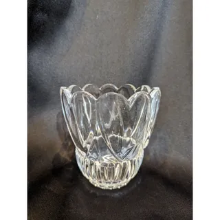 Photo of Crystal Candle Holder Shannon Crystal Designs of Ireland 3” x 3” 1970's Vintage