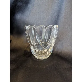 Photo of Crystal Candle Holder Shannon Crystal Designs of Ireland 3” x 3” 1970's Vintage