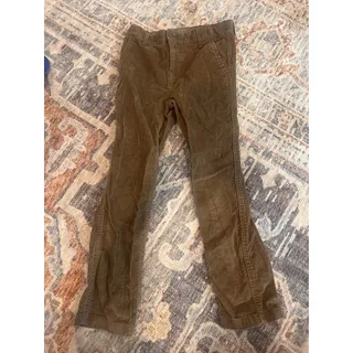 Photo of Boys Brown Corduroy Pants Size 8 Adjustable Waist Straight Leg Casual School Pants
