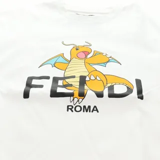 Photo of Fendi Frgmt x Pokemon Dragonite T Shirt Short-sleeved T-shirt White