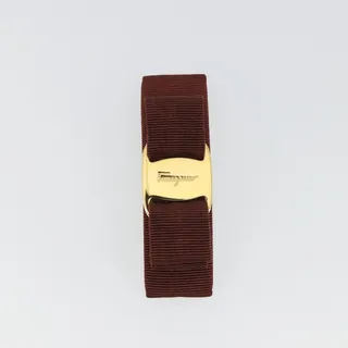 Photo of Salvatore Ferragamo Valletta Hair Clip Brown