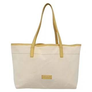 Photo of Burberry Leather Tote Bag White Cream