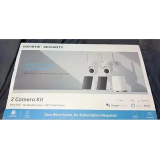 Photo of YOYIRYB Solar Security Camera Set of 2 with Receiver Solar Panel