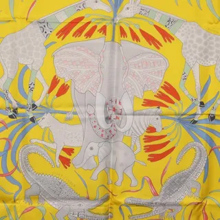 Photo of Hermes Silk Carre 90 Scarf In La Marche Du Zambeze Multicolor