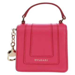 Photo of Bvlgari Serpenti Bag Charm Leather Pink