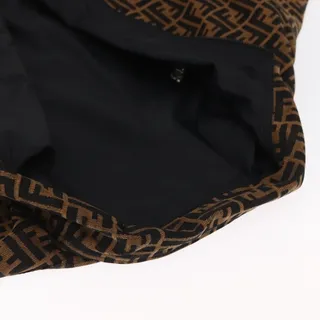 Photo of Fendi Zucca Reversible Coat Brown Black Jacket