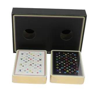 Photo of Louis Vuitton Monogram Multicolor Playing Cards Black