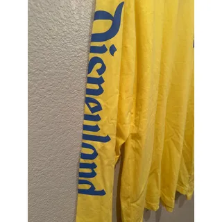 Photo of NWOT Disney Parks Disneyland Blue Gold Logo Long Sleeve Tee M