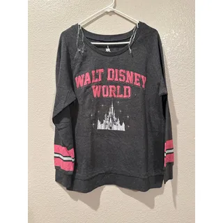 Photo of NWOT Disney Parks Walt Disney World Long sleeve Athletic lightweight Sweater L