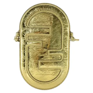 Photo of Fendi Leather Orlock Smartphone Shoulder Case Bag Gold