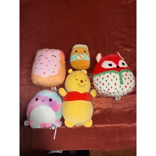 Photo of Squishmallows 5 Piece Collection Pop Tart, Peanut Butter, Winnie The Pooh