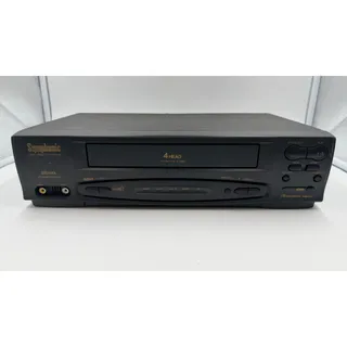 Photo of Symphonic SL240A 4-Head VHS VCR Player Recorder 19 Micron Tested No Remote