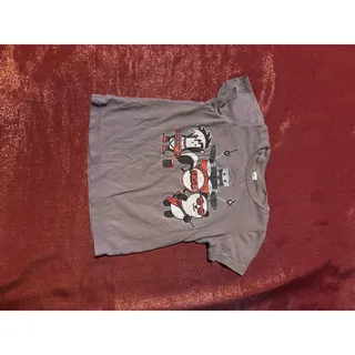 Photo of Kids T-Shirt Toddler 2 Cute Gray Panda Band Drums Short Sleeve Graphic Tee