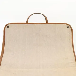 Photo of Hermes Canvas Leather Garment Cover Beige