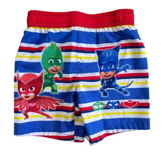 Photo of PJ Masks Toddler Boys Swim Trunks Size 5T Owlette Gekko Catboy