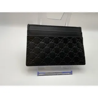 Photo of New In Box Gucci Microguccissima Leather Card Case in Black