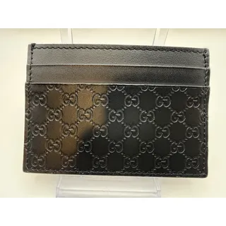 Photo of New In Box Gucci Microguccissima Leather Card Case in Black