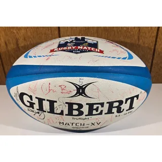 Photo of Gilbert Rugby Match Ball USA Rugby Wallabies 2015 Autographed Soldier Field